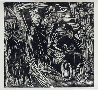Absalom spricht Recht an seines Vaters statt von Ernst Ludwig Kirchner
