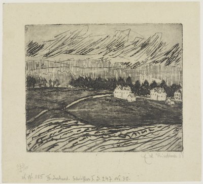 Äcker und Häuser im Erzgebirge von Ernst Ludwig Kirchner