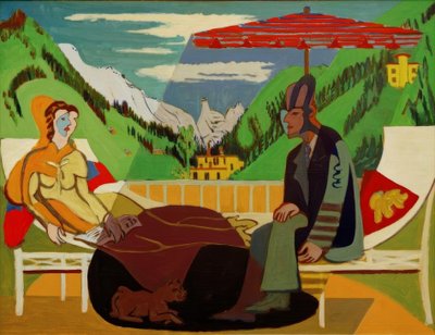 Balkonszene von Ernst Ludwig Kirchner