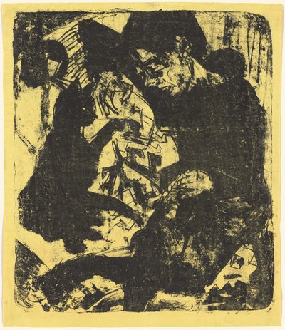 Junge mit Katze von Ernst Ludwig Kirchner