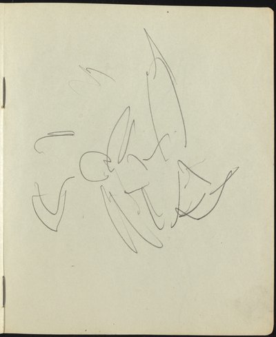 Tänzer und Darsteller (Seite aus einem Skizzenbuch) von Ernst Ludwig Kirchner