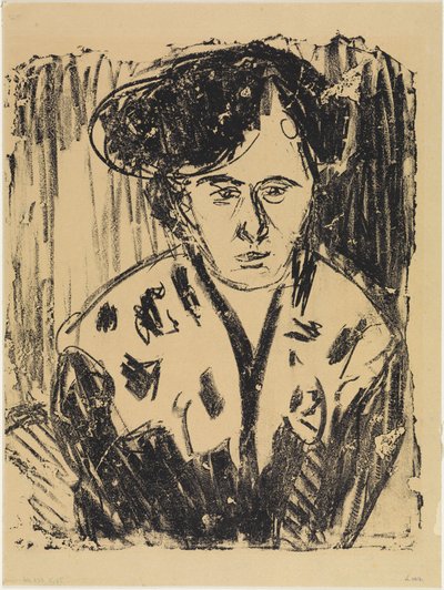 Frau im Spitzenkragen von Ernst Ludwig Kirchner