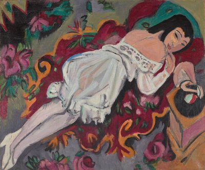 Mädchen im weißen Hemd von Ernst Ludwig Kirchner