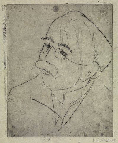 Porträt Gustav Schiefler I von Ernst Ludwig Kirchner