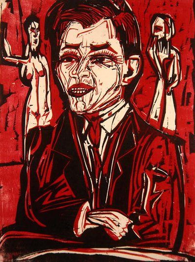 Porträt von Dr. Grohmann von Ernst Ludwig Kirchner