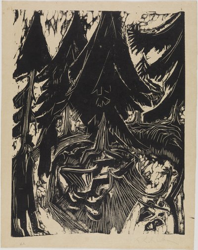 Sanatoriumsspaziergang von Ernst Ludwig Kirchner