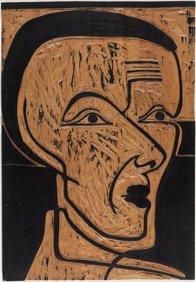 Selbstporträt, Zeichnungsstock von Ernst Ludwig Kirchner
