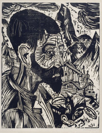 Sennkopf (Martin Schmid) von Ernst Ludwig Kirchner