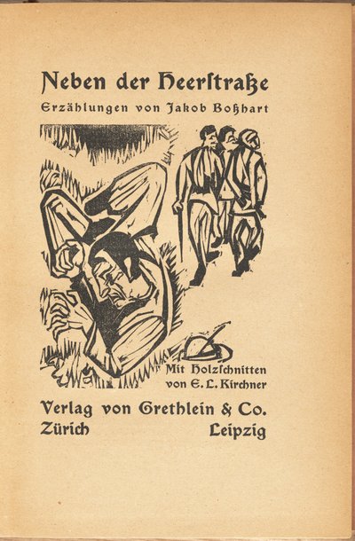Neben der Heerstraße von Ernst Ludwig Kirchner and Jacob Bosshart