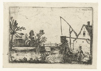 Bauernhof an einem Kanal von Esaias van de Velde
