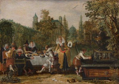 Fröhliche Gesellschaft in einem Park, 1614 von Esaias van de Velde