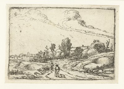 Pfad entlang eines Bauernhofs von Esaias van de Velde