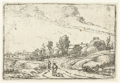 Pfad entlang eines Bauernhofs von Esaias van de Velde