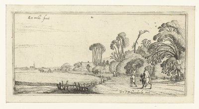 Wanderer auf einem Weg bei Hillegom von Esaias van de Velde