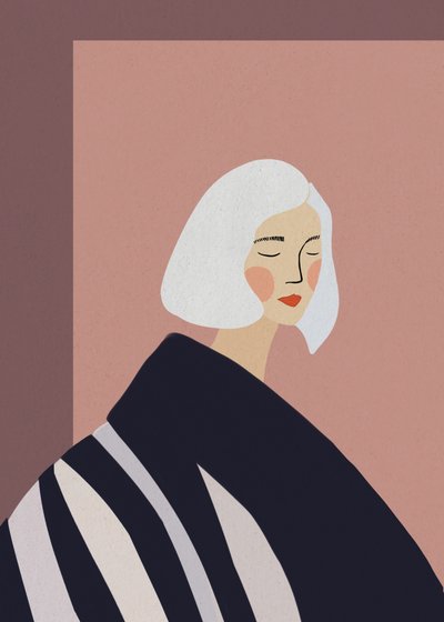 Ruhiges Frauenporträt von Essa Van Reis