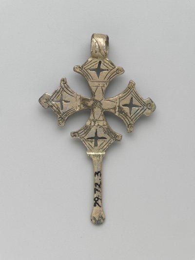 Rückseite eines Anhängerkreuzes, Amhara von Ethiopian Ethiopian