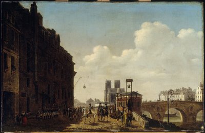 Der Kaiser besucht die Wein- und Branntweinhalle, 1811 von Etienne Bouhot