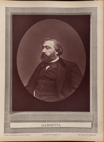 Gambetta von Etienne Carjat