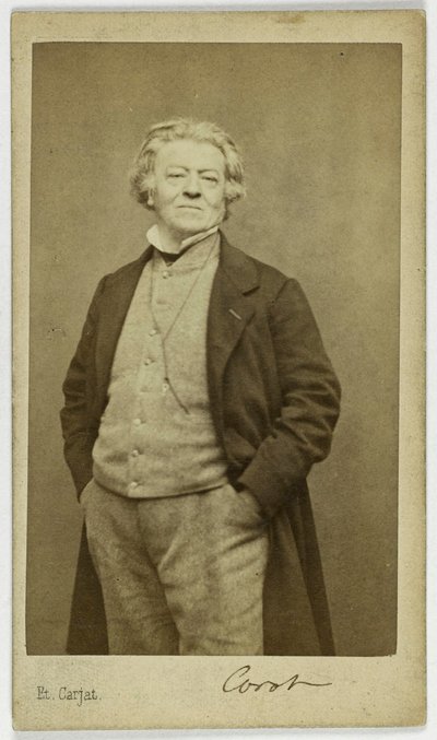 Porträt von Jean-Baptiste Camille Corot (1796-1875), Maler von Etienne Carjat