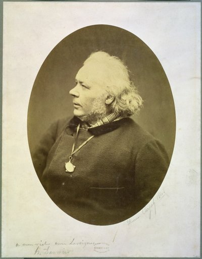 Porträt von Honore Daumier (1808-79), 1861 von Etienne Carjat