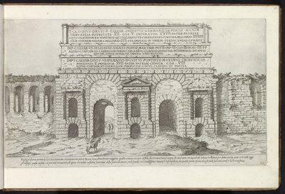 Porta Maggiore in Rom von Etienne Duperac