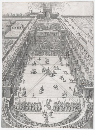 Speculum Romanae Magnificentiae: Hochzeit von Annibale Altemps und Ortensia Borromeo, Rom,..., 1565 von Etienne Duperac