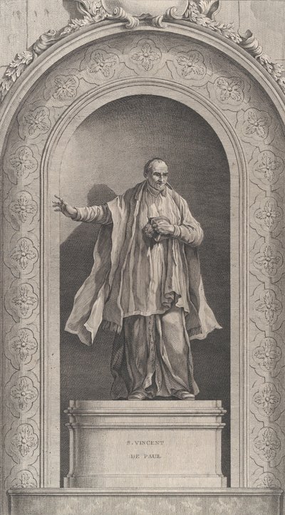 Die Kapelle der Enfants-Trouvés in Paris: Saint Vincent de Paul von Etienne Fessard