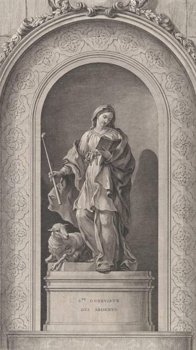 Die Kapelle der Enfants-Trouvés in Paris: Sainte Geneviève des Ardents, 1757 von Etienne Fessard
