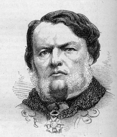 Porträt von Auguste Gougeard (1827-1886), französischer Politiker. Gravur von Bocour in „Le Monde Illustré“ Nr. 1287 vom 26. November von Etienne Gabriel Bocourt