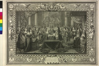 Hochzeit von König Ludwig XIV. mit Maria Theresia von Österreich von Étienne Jeaurat