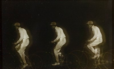 Mann auf einem Fahrrad von Etienne Jules Marey