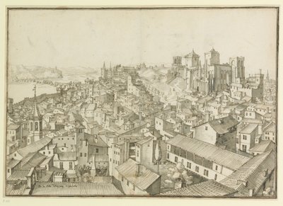 Von der Stadt Avignon und darüber hinaus: Ansicht der Stadt Avignon und der Umgebung von Etienne Martellange