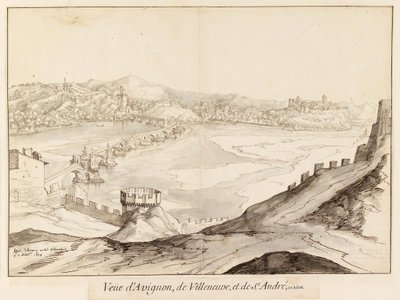 Martellage 1608 Pont Saint Benezet von Etienne Martellange