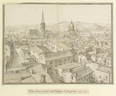 Teil des Colleges von Avignon: Blick auf einen Teil des Colleges von Avignon, 1617 von Etienne Martellange