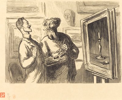 Ein Realist findet immer einen noch realistischeren Bewunderer von Etienne after Honoré Daumier