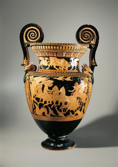 Civita Castellana, Falerii, Volutenkrater (Vase zum Mischen von Wein und Wasser) von Etruscan