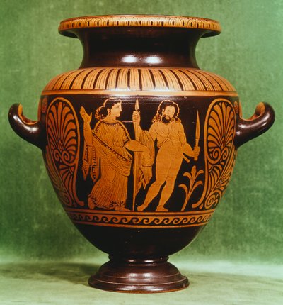 Stamnos, rotfigurige Keramik aus Vulci (Latium). Etruskische Zivilisation, 4. Jahrhundert v. Chr. von Etruscan