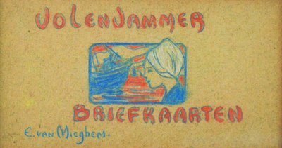Volendam Postkarte von Eugeen van Mieghem