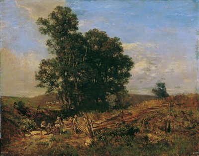 Baumgruppe am Feldweg von Eugen Jettel