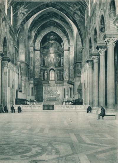 Innenraum der Kathedrale von Monreale, Sizilien, Italien von Eugen Poppel