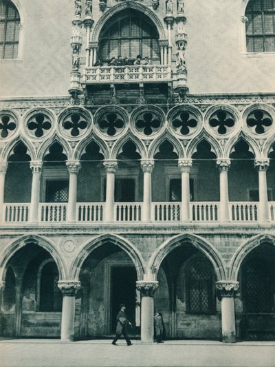 Teil des Dogenpalastes, Venedig, Italien, 1927 von Eugen Poppel