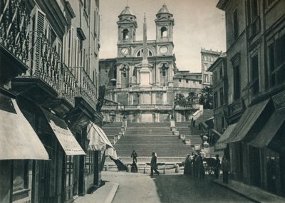 Spanische Treppe und Trinità dei Monti Kirche, Rom, Italien, 1927 von Eugen Poppel