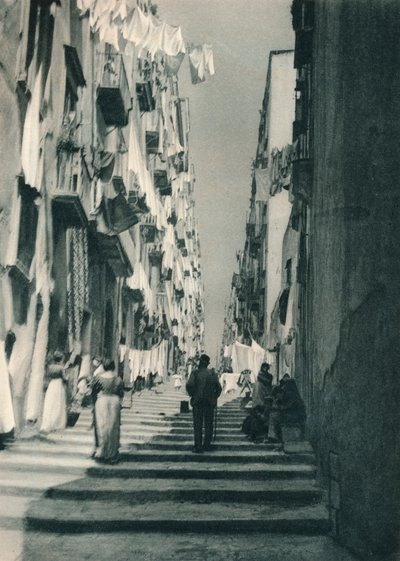 Straße in den Vororten, Neapel, Italien, 1927 von Eugen Poppel
