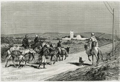 Unser Anhänger bewegt sich. Graviert von Eugene Girardet, zur Illustration der Geschichte 
