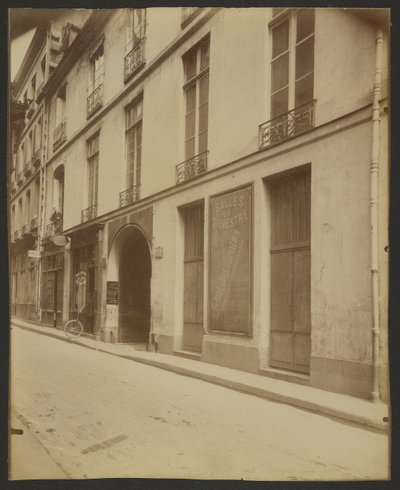 Hôtel de la Guillonière, 28 rue des Bons-Enfants, Richelieu wohnte hier (1°) von Eugène Atget