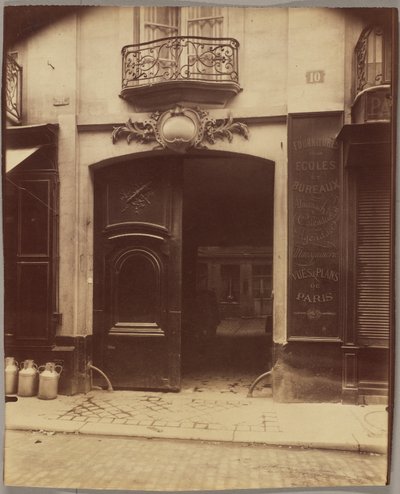 Haus, 10 rue du Petit-Pont, abgerissen von Eugène Atget