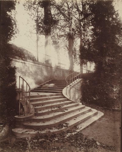 Die Stufen von Saint-Cloud von Eugène Atget