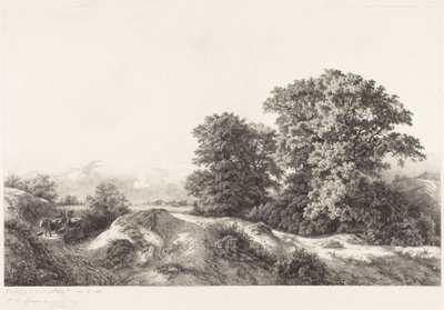 Eichen im Vaux de Cernay von Eugene Bléry