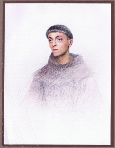 Ein junger Mönch von Eugene Burnand
