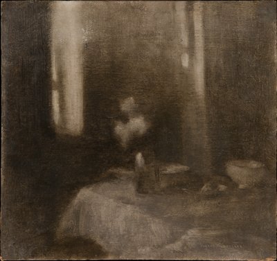 Innenraum mit einer Vase von Eugène Carrière